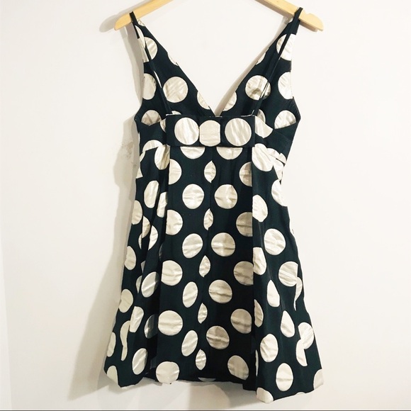 MILLY Bow Back Polka Dot Dress - Picture 3 of 8